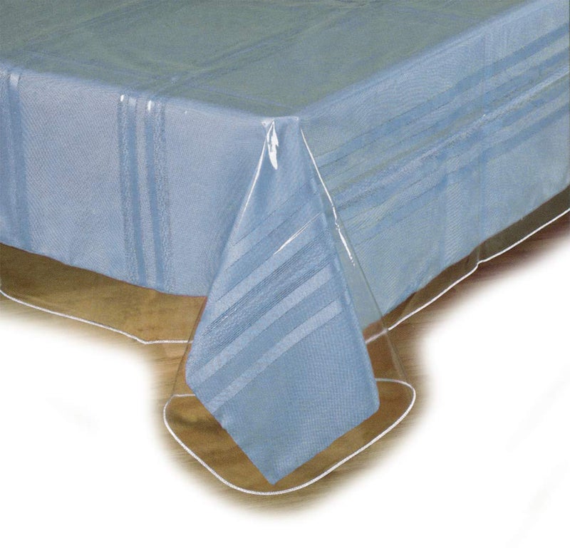 SOFINNI Clear Plastic Tablecloth Protector, Table Cloth Vinyl (60" x 120") - Image 1
